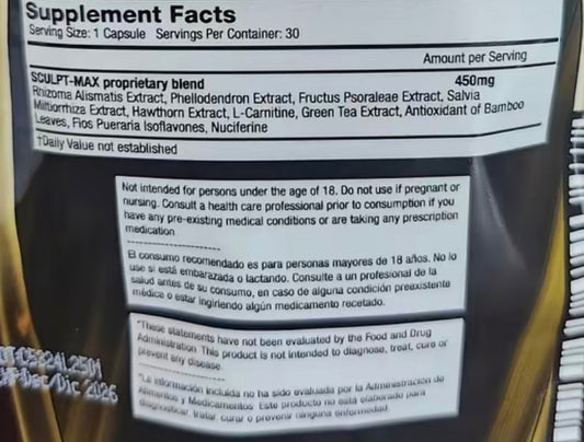 Sculpt Max- Body maintenance formula capsules