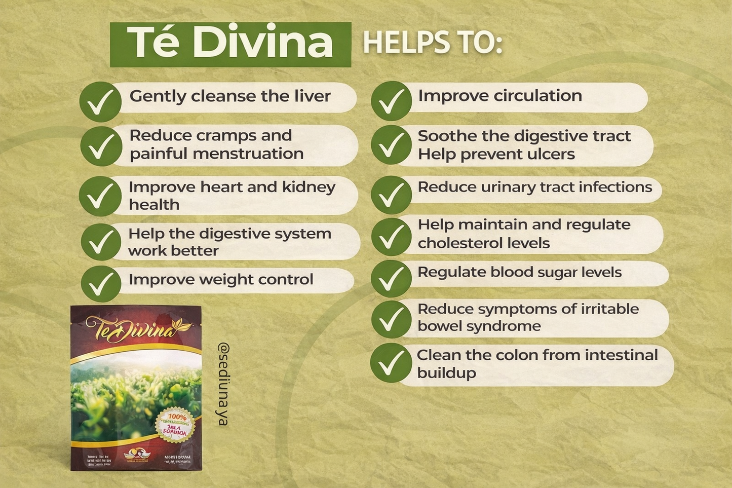 Vida Divina Original Herbal Tea – 100% Natural Formula – Vegan & Non-GMO